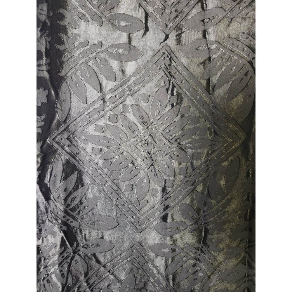 M.S.S.P Black Jacquard Sleeveless Midi Dress - M - Picture 4 of 9